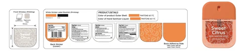 Smart Care Assorted Hand Sanitizer -Sweet Citrus 포장