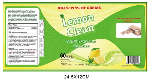 Lemon clean packaging