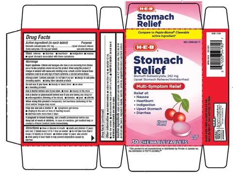 HEB Stomach Relief Cherry 포장