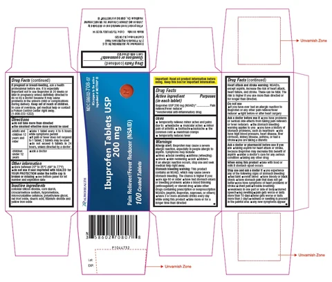 PACKAGE LABEL-PRINCIPAL DISPLAY PANEL - 200 mg (100 Tablets Container Carton)
