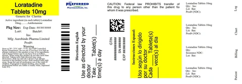Loratadine packaging