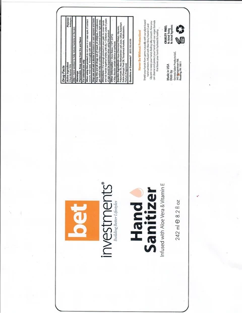 Hand SanitizerBET packaging