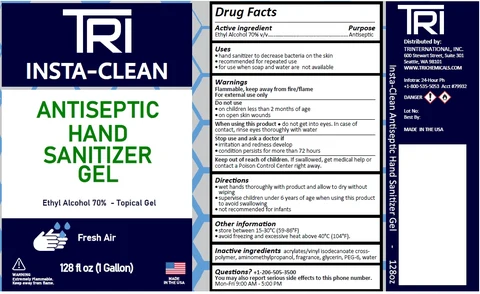 Insta Clean Antiseptic Hand Sanitizer Gel Fresh Air packaging