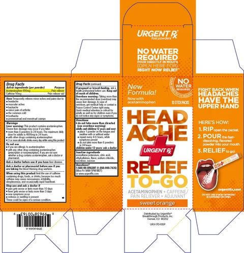 Headache Relief To Go packaging