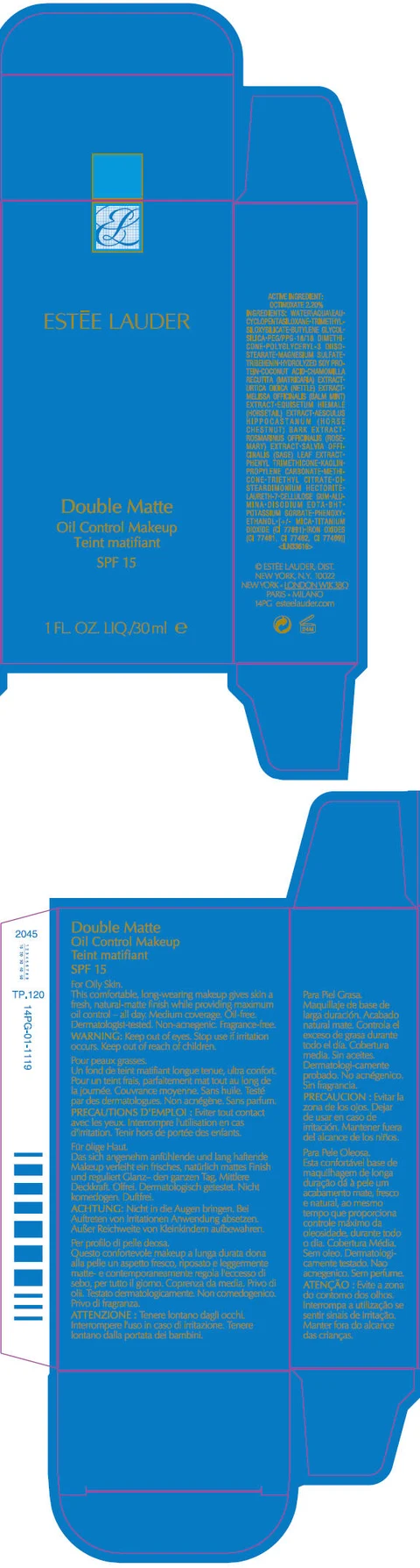 DOUBLE MATTE OIL CONTROL MAKEUP SPF 15 포장