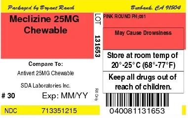 MECLIZINE packaging