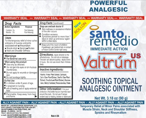 Valtrum US Soothing Topical Analgesic 포장