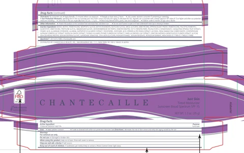 Chantecaille Just Skin Tinted Moisturizer Sunscreen Broad Spectrum SPF 15 Alabaster 포장