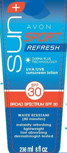 Avon Sun SportRefresh Sunscreen 포장