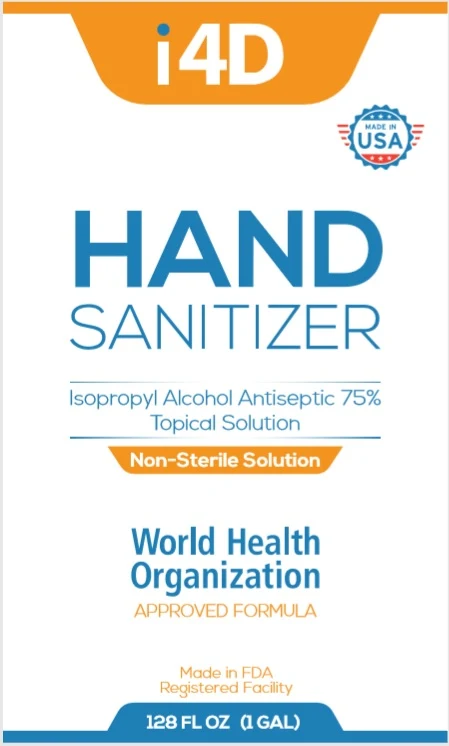 I4D Hand Sanitizer 포장