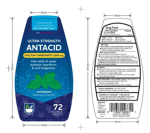 Ultra Strength Antacid Peppermint 포장