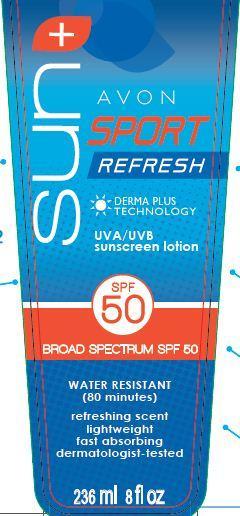 Avon Sun SportRefresh Sunscreen 포장