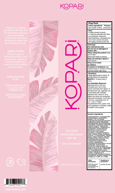 Lip Love Moisture Balm SPF30 - Pink Strawberry packaging