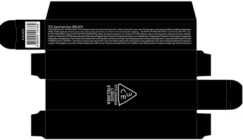 3CE LIQU ID EYE LINER BLACK 포장