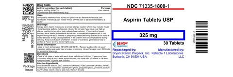 ASPIRIN 325 MG EC 포장