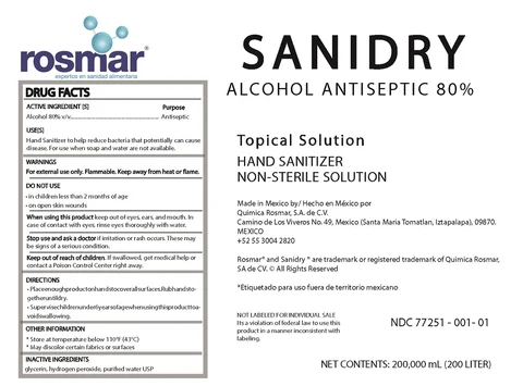 Sanidry 포장