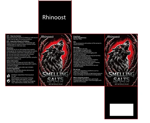 Rhinoost SMELLING SALTS packaging