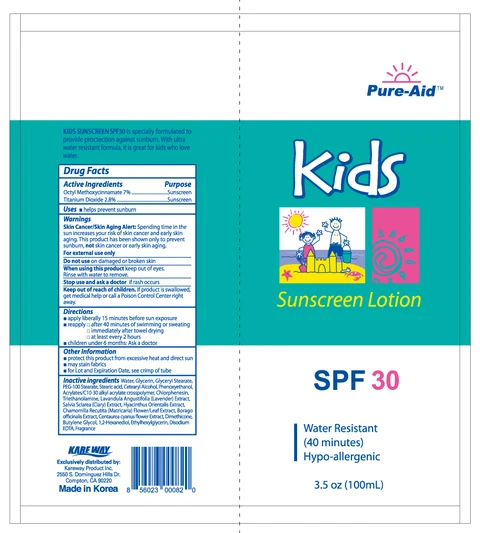 Kids Sunscreen packaging
