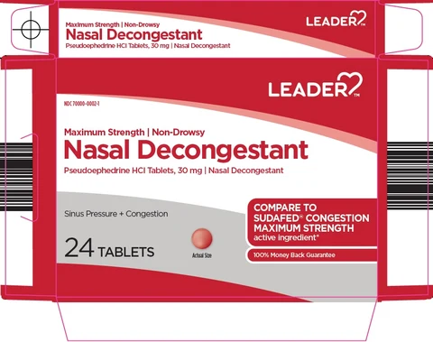 Leader Nasal Decongestant packaging
