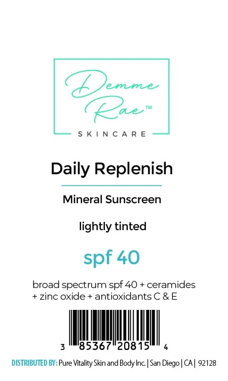 Daily Replenish mineral sunscreen 포장