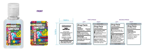MONOPOLY Hand SanitizerMNPLY 100 포장