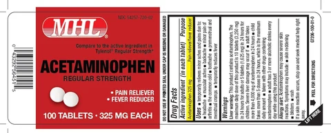 Acetaminophen Regular Strength 포장
