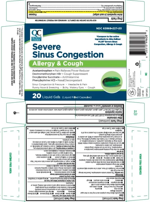 Severe Sinus Congestion Allergy and Cough Formula 포장