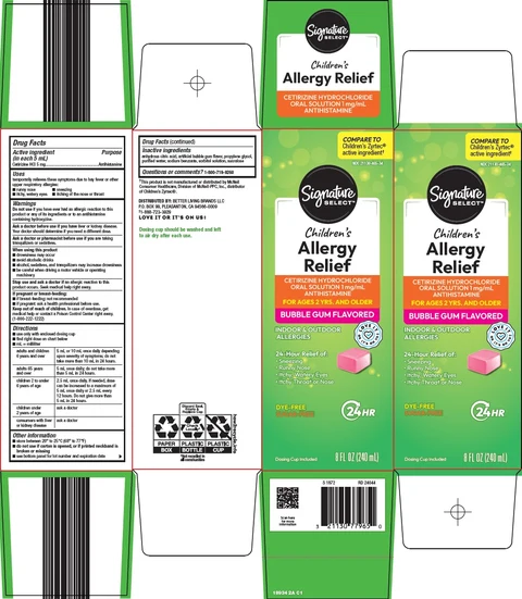 childrens allergy relief packaging