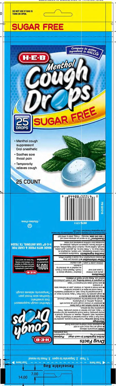 SF Menthol Cough Drop 포장