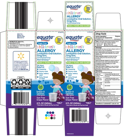 equate childrens allergy packaging