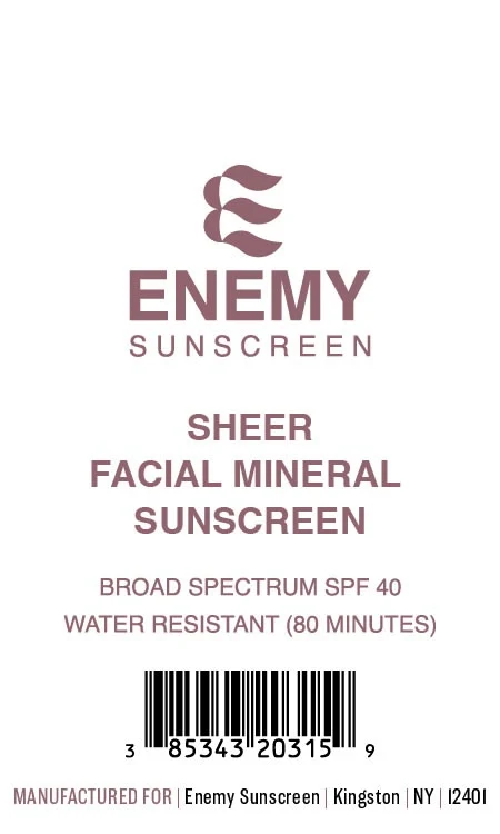 Sheer Facial Mineral Sunscreen 포장
