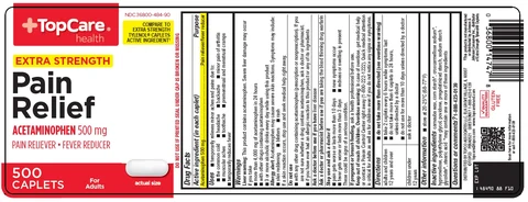 Topcare Pain Relief packaging