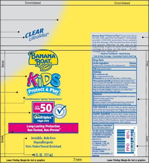 Banana Boat Kids Protect and Play SPF 50 포장