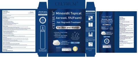 5% Minoxidil Hair Growth Foam with Biotin 포장