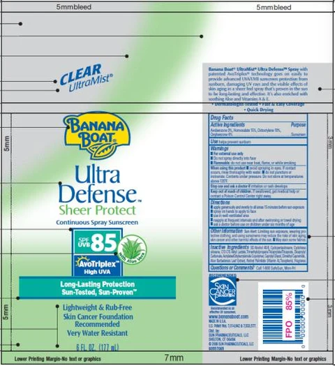 Banana Boat Ultra Defense SPF 85 포장
