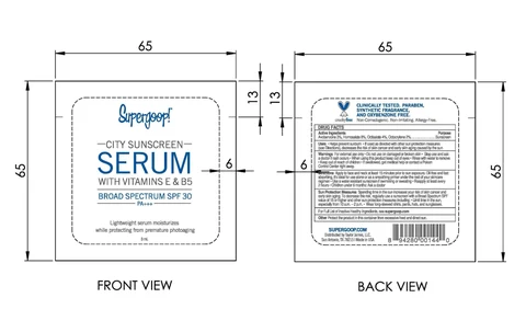 City Sunscreen serum Broad Spectrum SPF 30Supergoop packaging