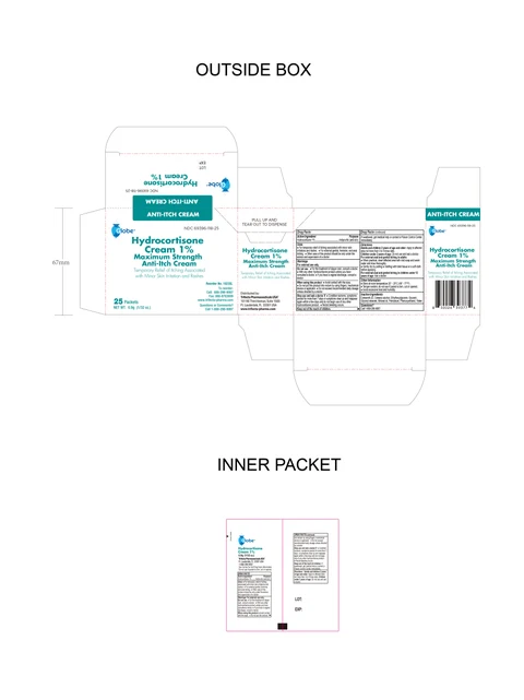 Globe Hydrocortisone Cream 0.9g 25pks CDER
