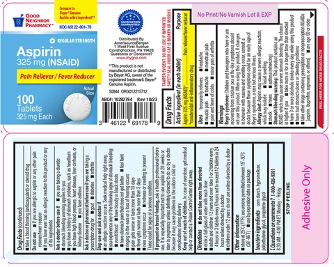 Aspirin 포장