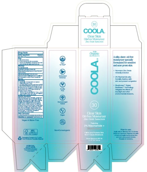 COOLA Clear Skin Oil-Free Moisturizer SPF 30 packaging