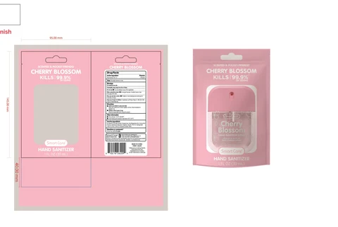 Smart Care Hand Sanitizer with Pouch-Cherry Blossom 포장