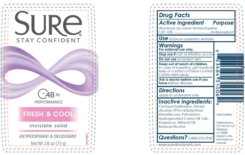Sure Invisible Solid Fresh and Cool 포장