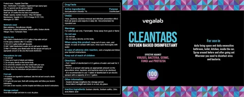 Vegalab CleanTabs 포장