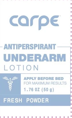 Carpe Antiperspirant Fresh Powder 포장