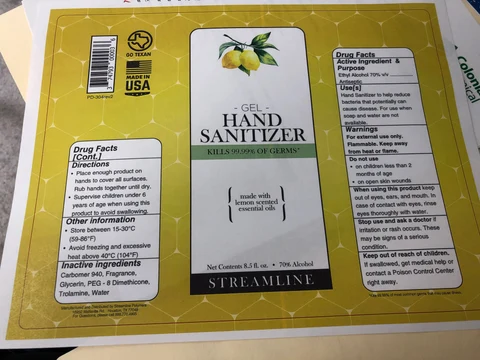 Hand Sanitizer packaging