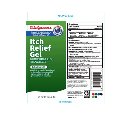 Walgreen Itch Relief Gel 포장
