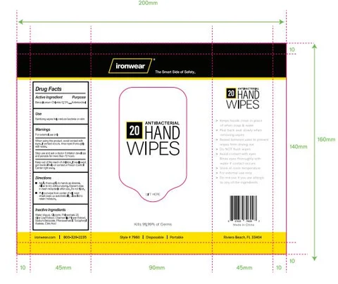 Sanitizing Hand Wipes 포장