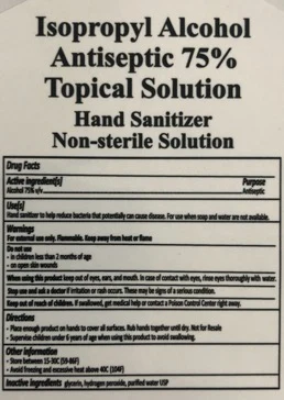 Hand Sanitizer packaging