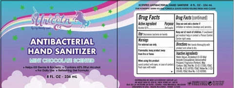 Unicorn Antibacterial Hand Sanitizer mint chocolate scented 포장