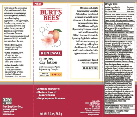 Renewal Firming DayBroad Spectrum SPF 30 포장