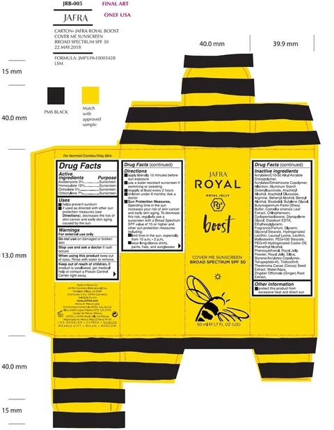 Royal Boost Cover Me Sunscreen Broad Spectrum SPF 30 packaging